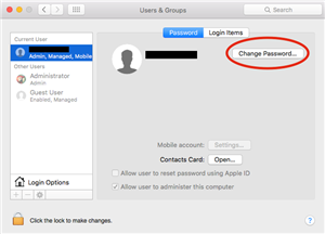 change password 